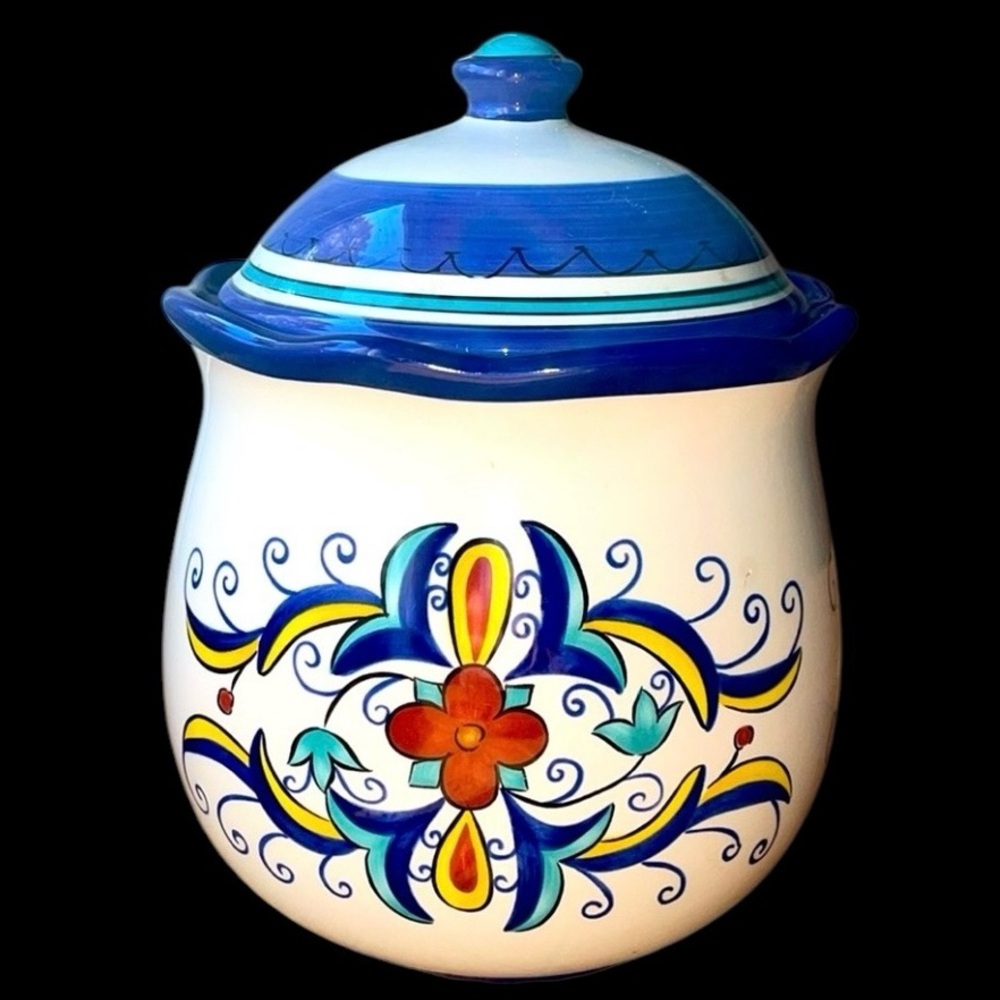 Beautiful PIER ONE San Marino Ceramic Jar